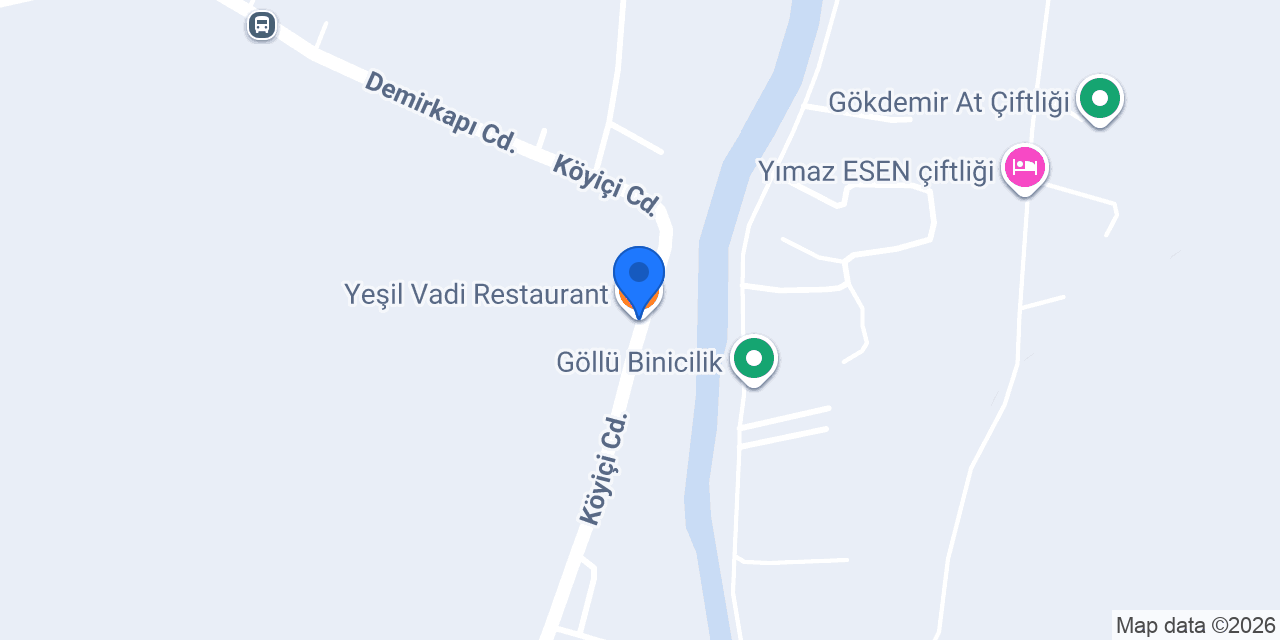 Yeşil Vadi Restaurant konumu