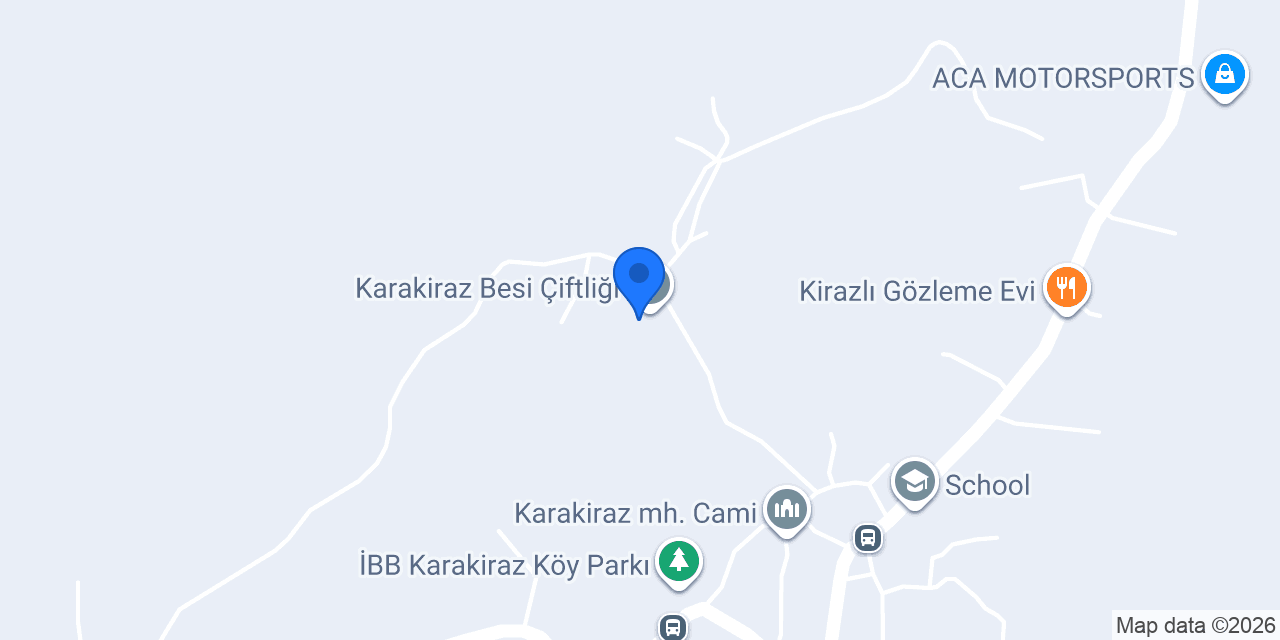 Karakiraz Besi Çiftliği konumu