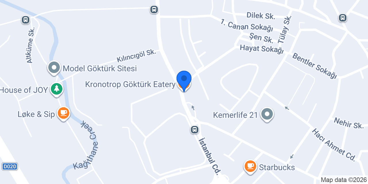 Kronotrop Göktürk Eatery konumu