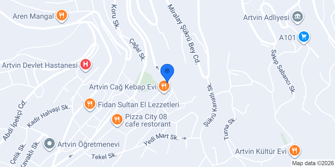 Arzum Döner konumu