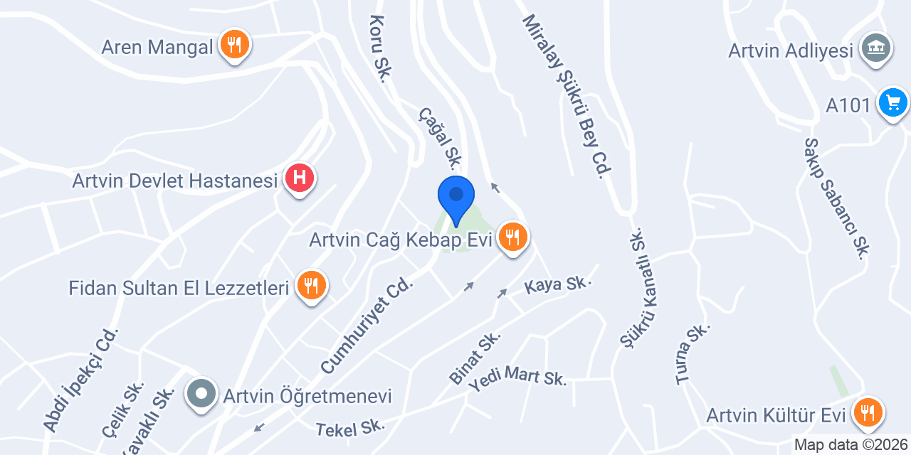 Yeşil Artvin Taş Fırını konumu