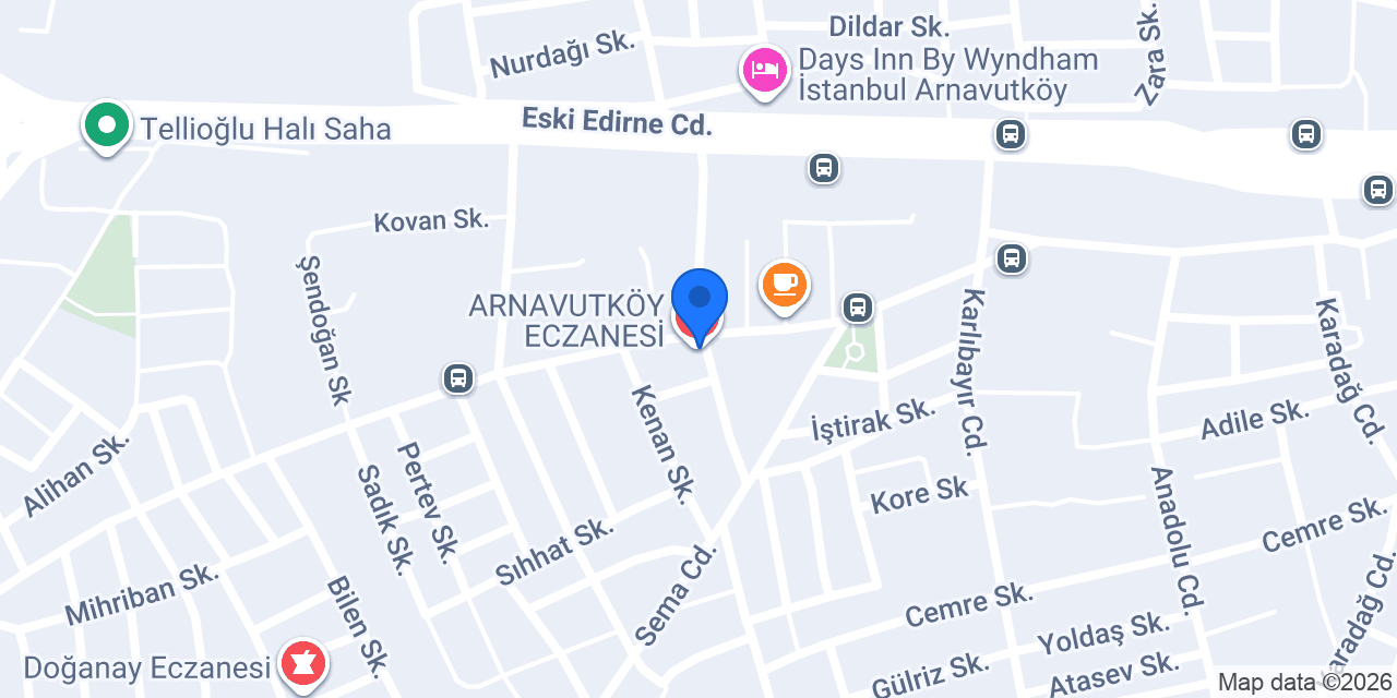ARNAVUTKÖY ECZANESİ konumu