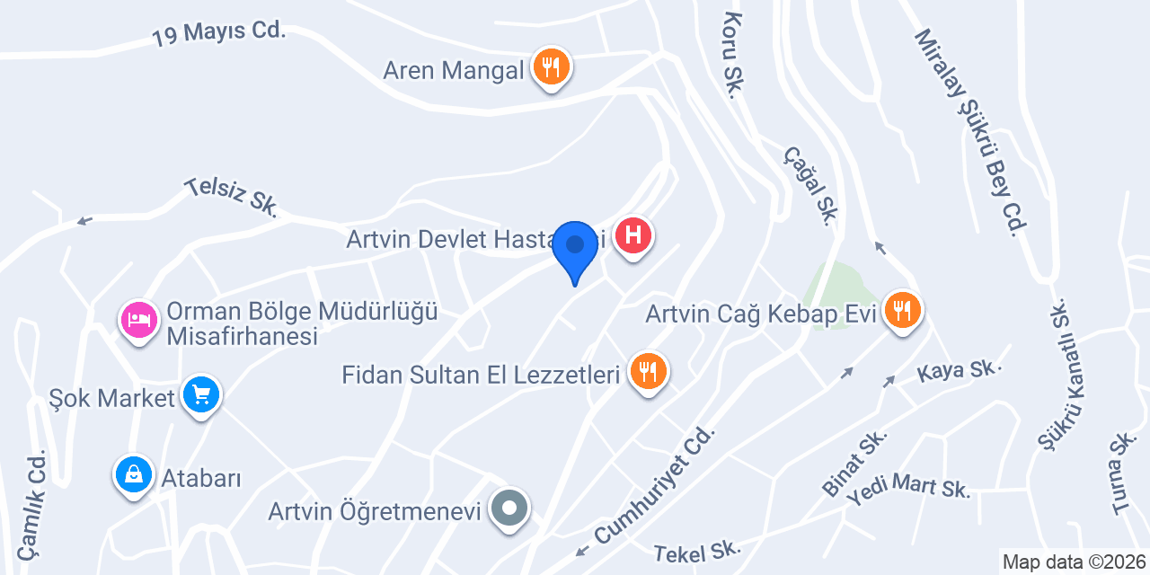 Verem Savaş Dispanseri konumu