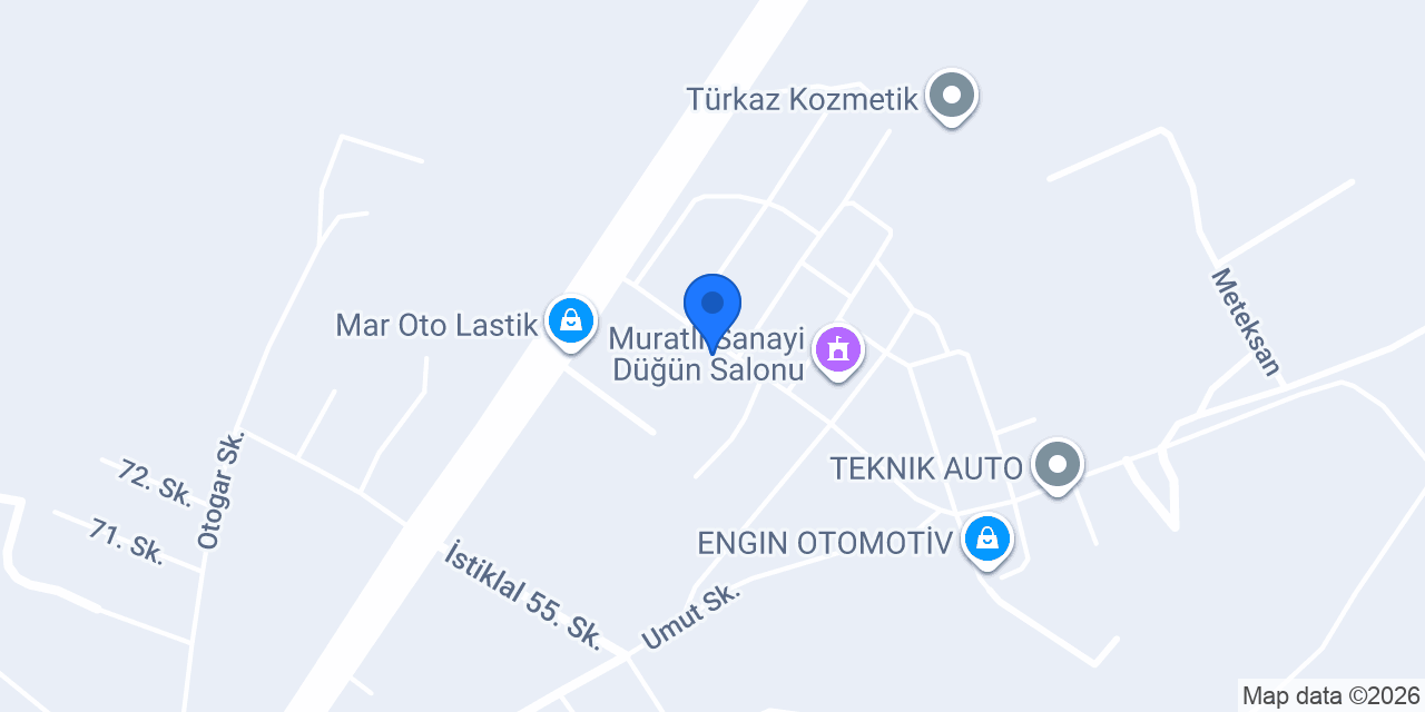 Jet oto yedek parça konumu