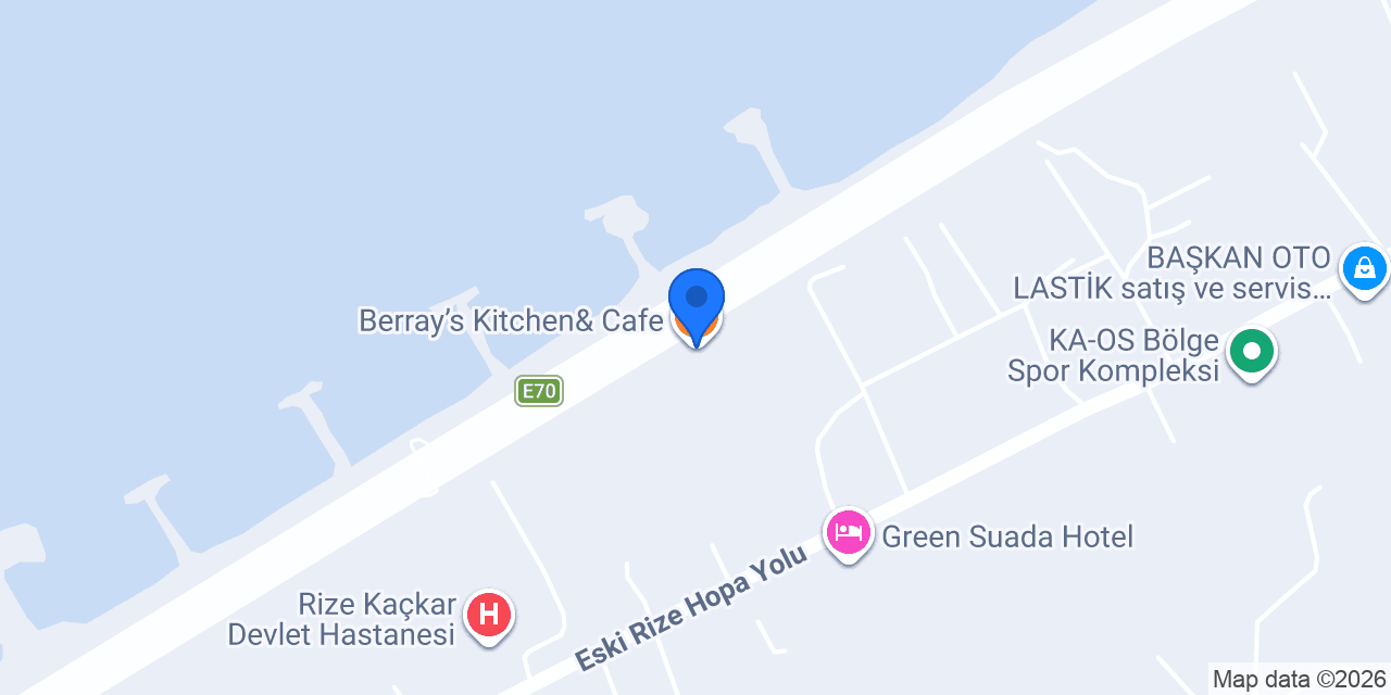 Berray’s Kitchen& Cafe konumu
