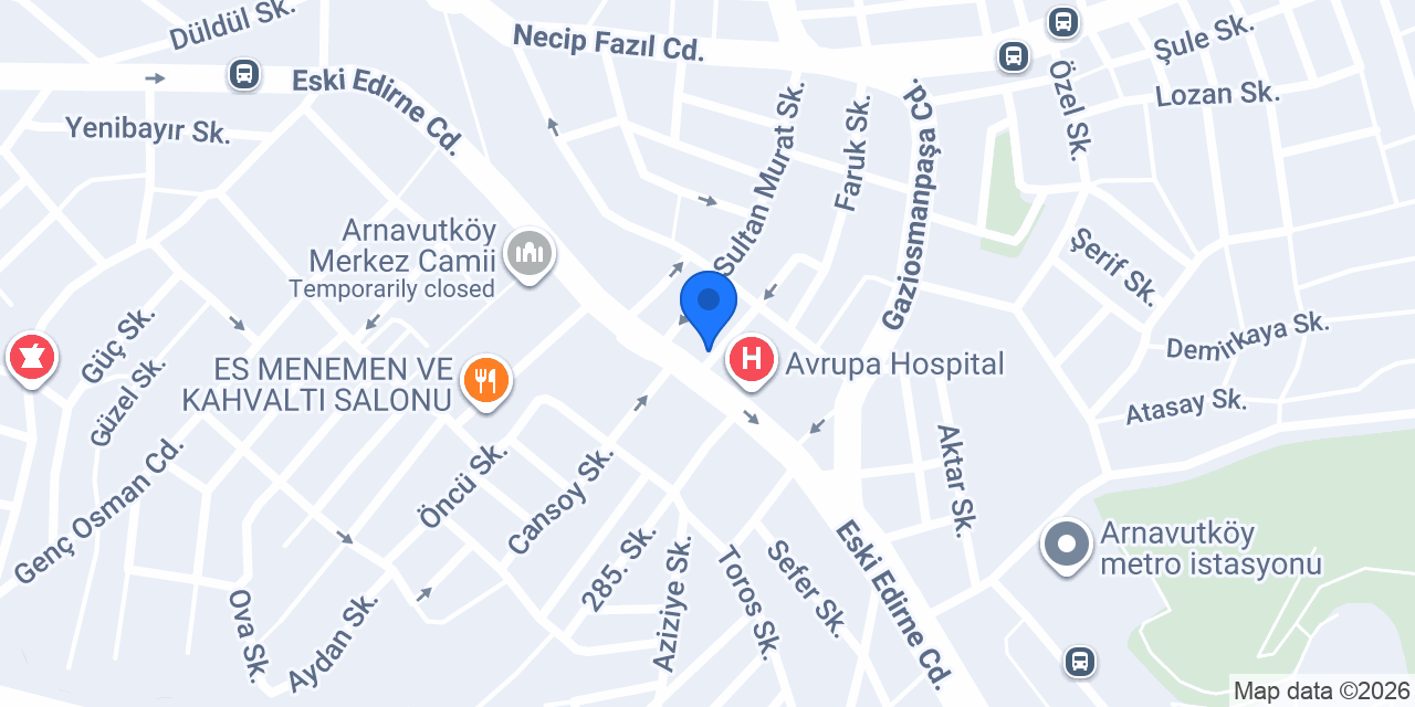 Meşhur Sarıyer börekçisi Arnavutköy konumu