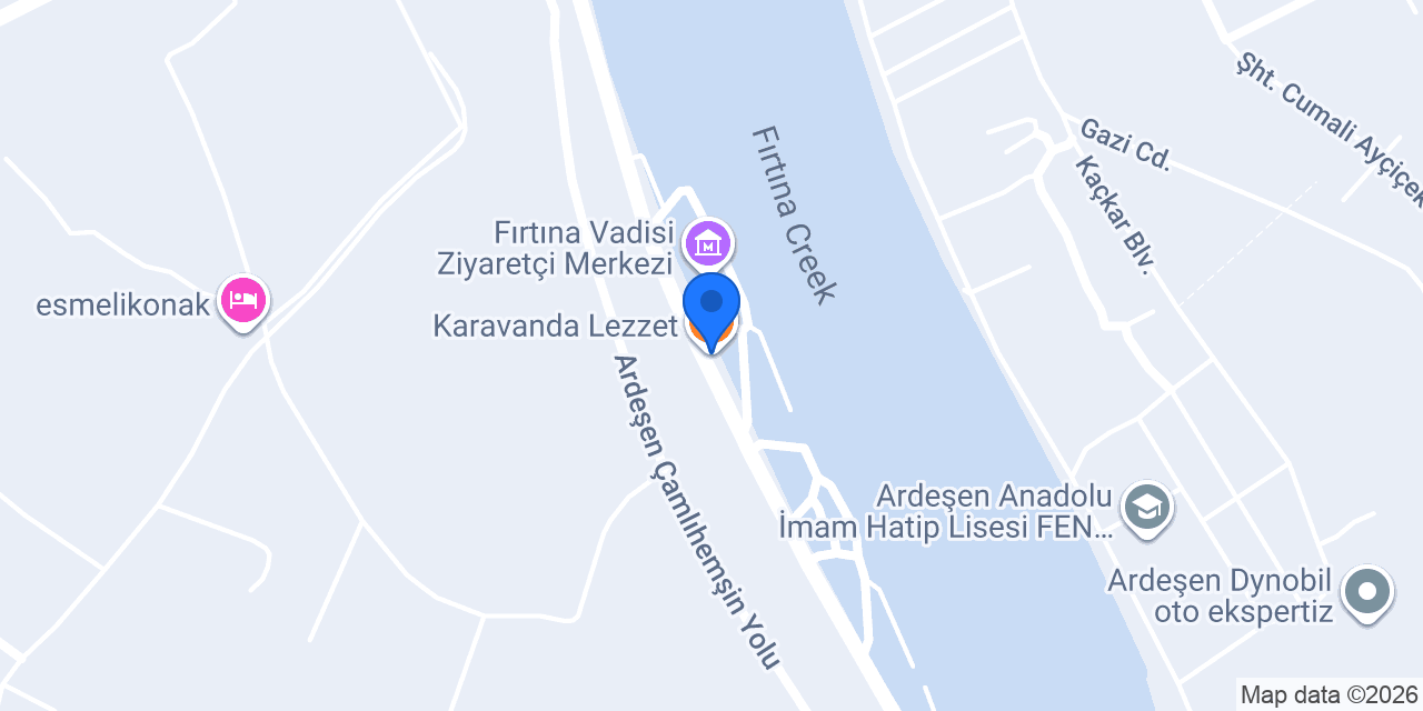 Karavanda Lezzet konumu