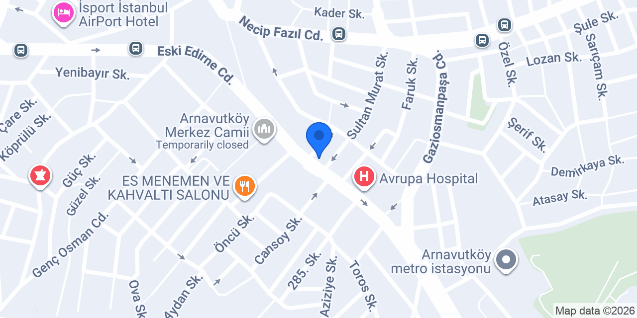 ARNAVUTKÖY GALA KOKOREÇ konumu