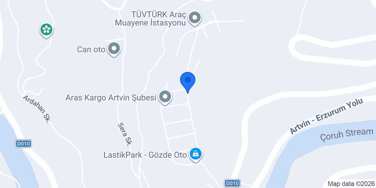 Erkur Ticaret konumu