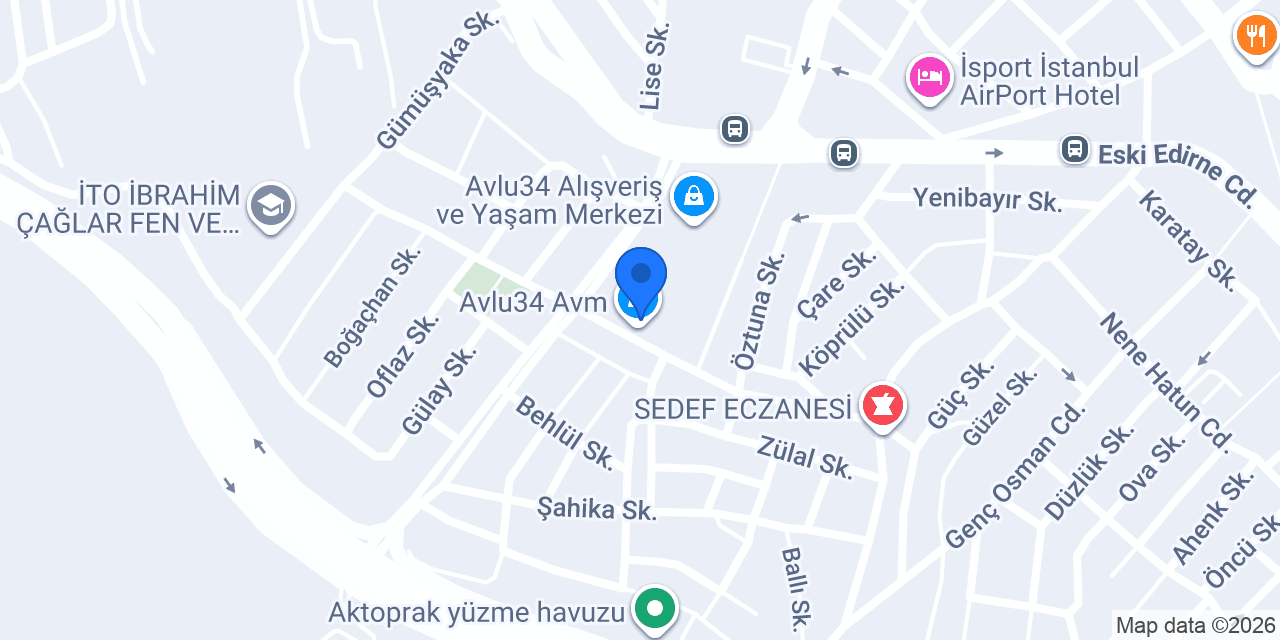 ECZANE AVLU 34 konumu