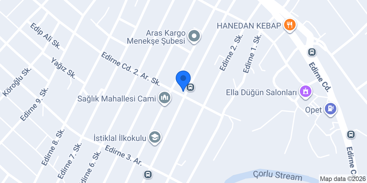 Ergene GENÇ TRABZONLULAR Dernegi konumu