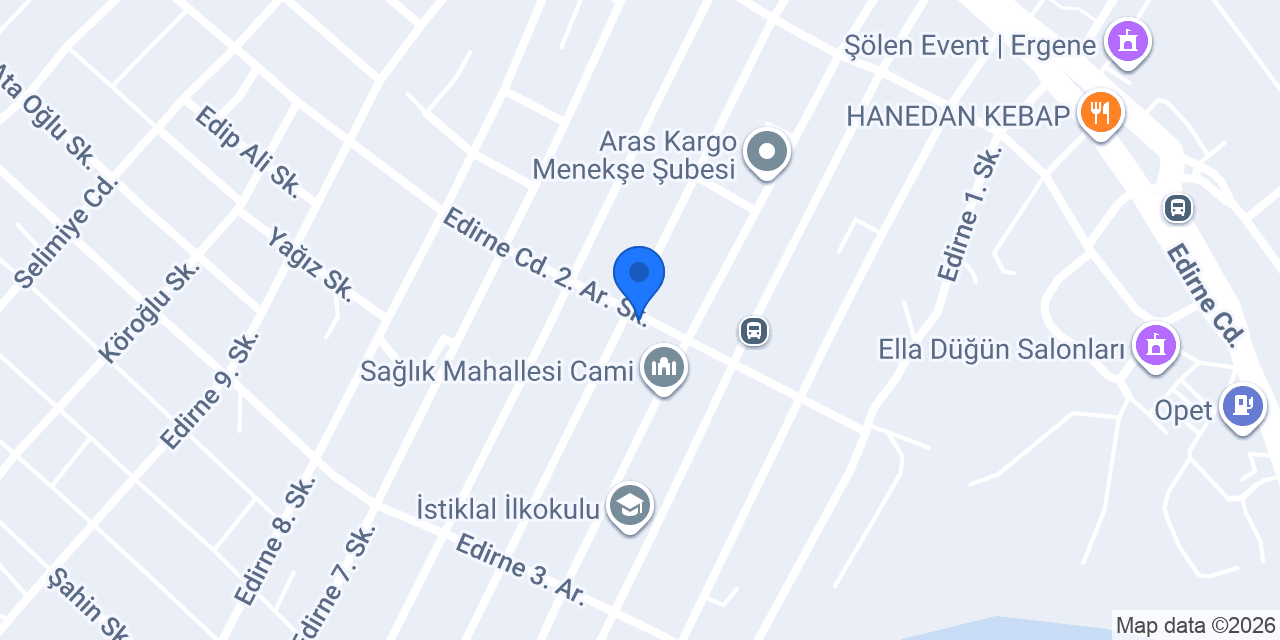 Sağlık Burger konumu