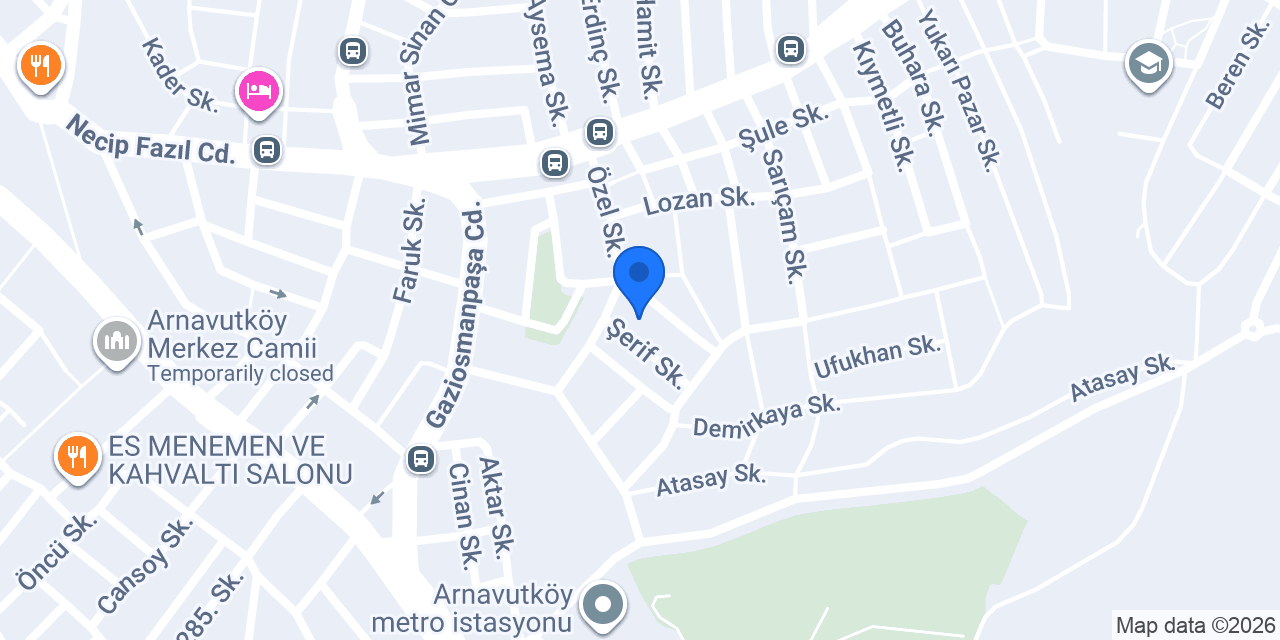 Dahi DEDEKTÖR konumu