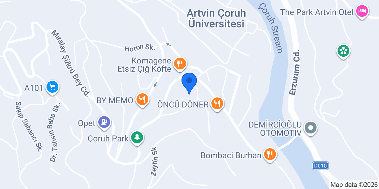 Çoruh İlkokulu konumu