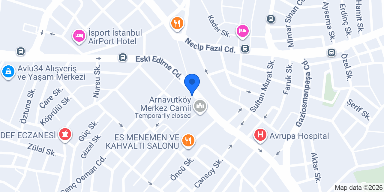 Çelik Diş Polikliniği konumu