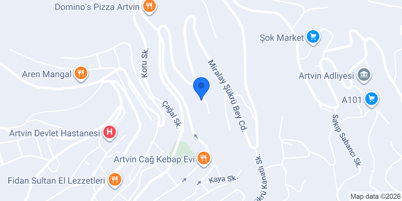 Meşiniya Korku Evi konumu