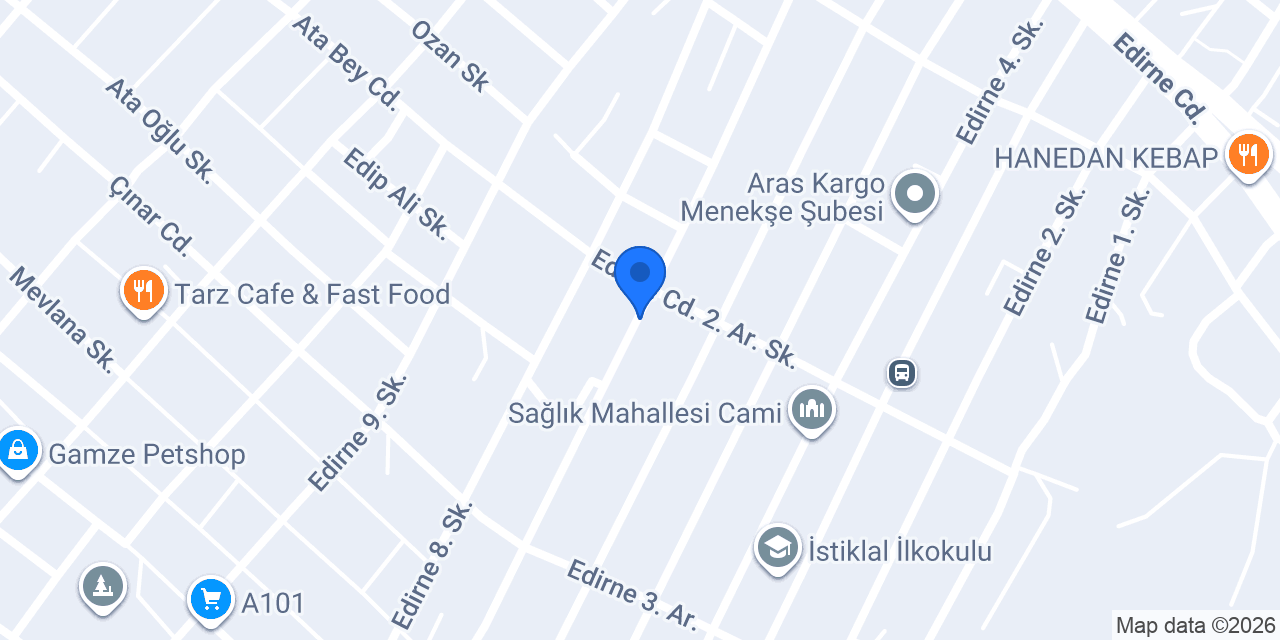 Özilkem Cafe konumu