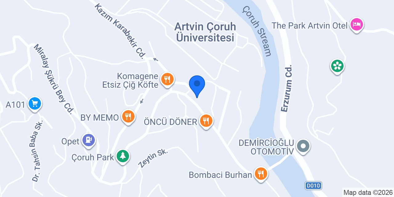 Katık Döner Artvin konumu