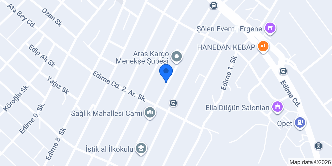 DHL eCommerce - Ergene Şubesi konumu