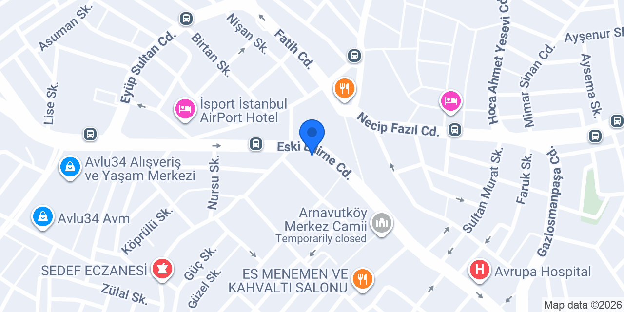 Dr. Turhan Alçelik Sarı Nokta Kliniği konumu