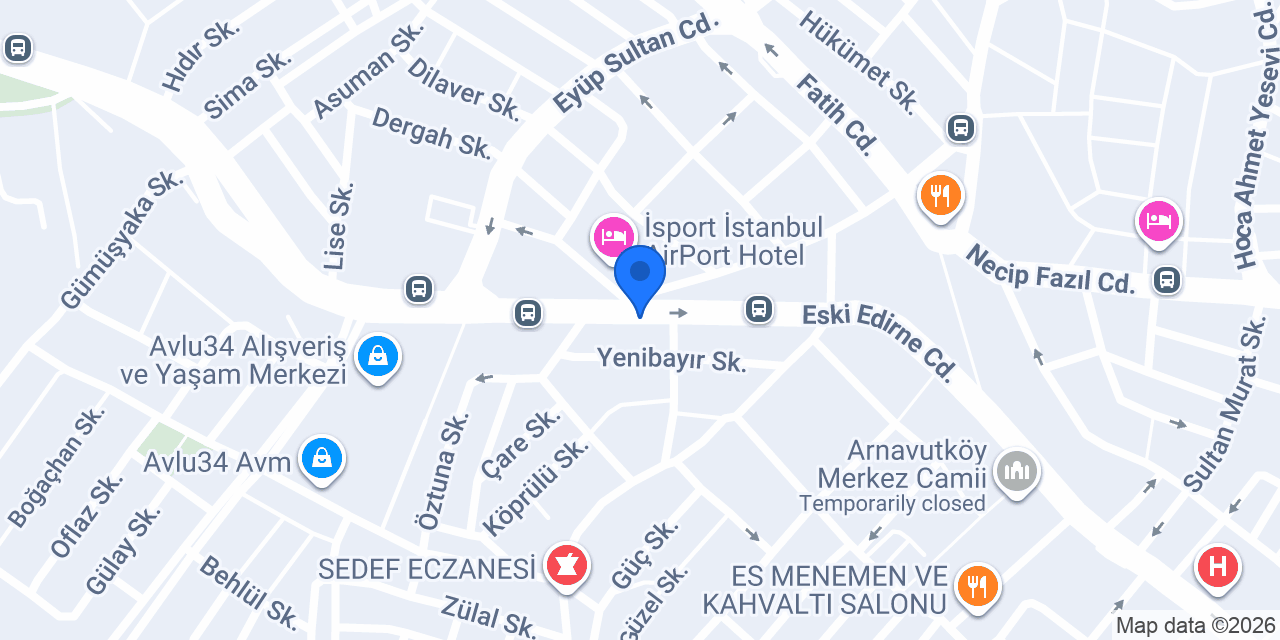 Filika Çiçekçilik konumu