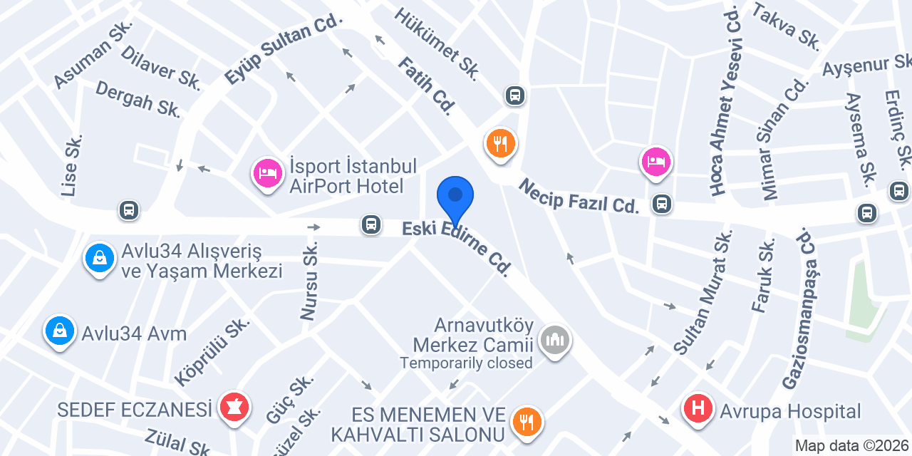 Etiler Marmaris Arnavutköy konumu