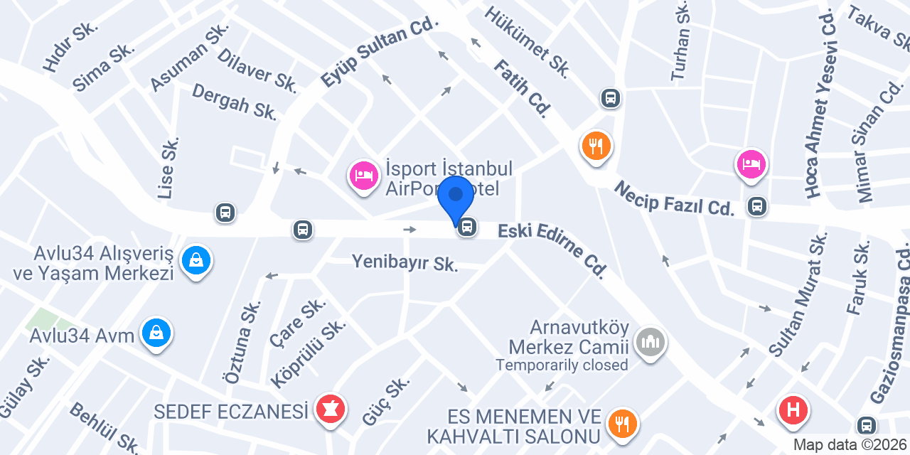 Katılımevim Arnavutköy Şube konumu