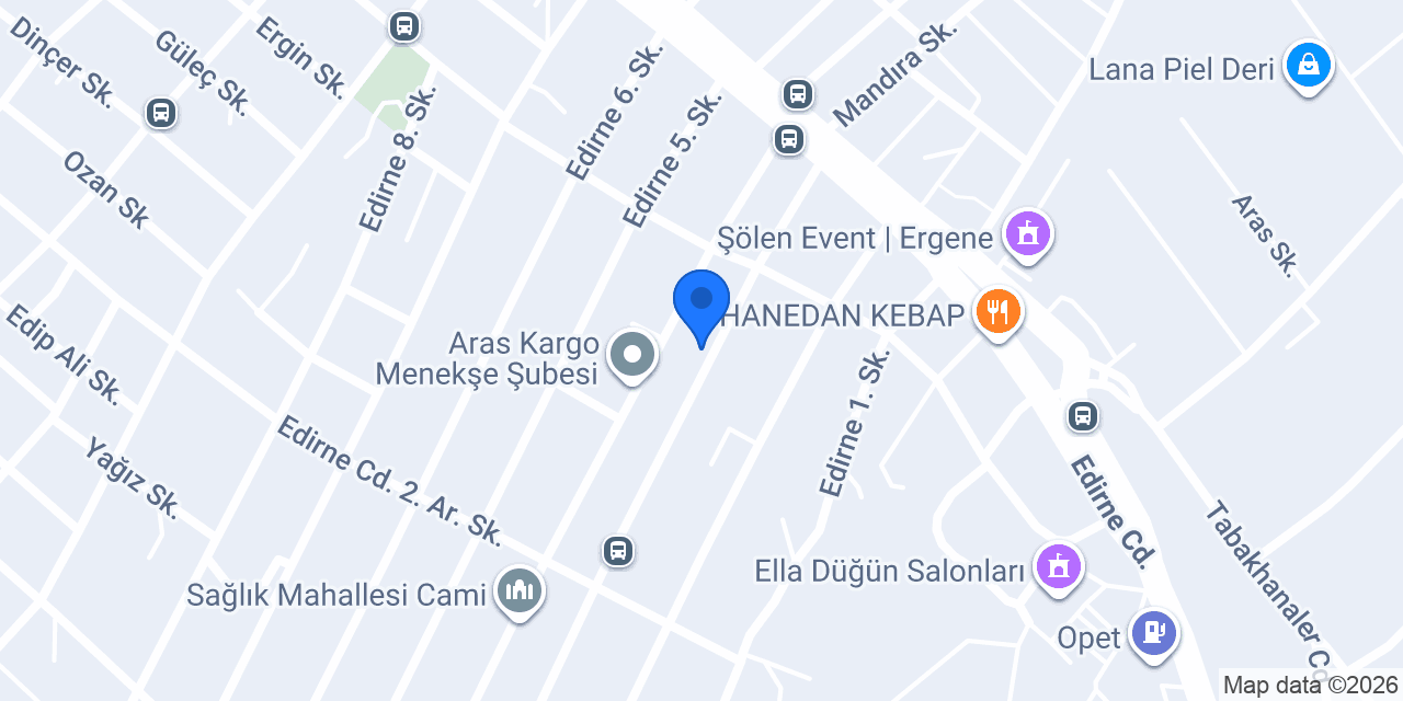 Trakya Hidrofor konumu