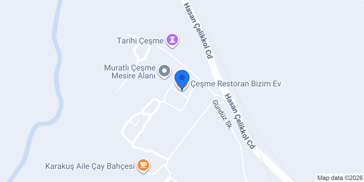 Çeşme Restoran Bizim Ev konumu