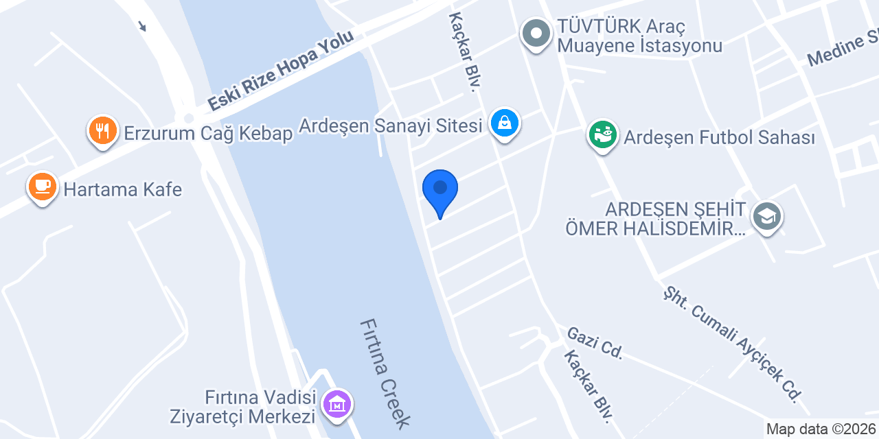 Topçuoğlu oto egzoz konumu