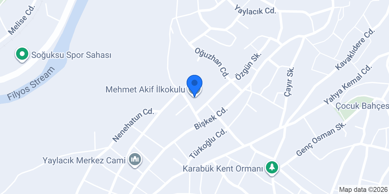 Mehmet Akif İlkokulu konumu