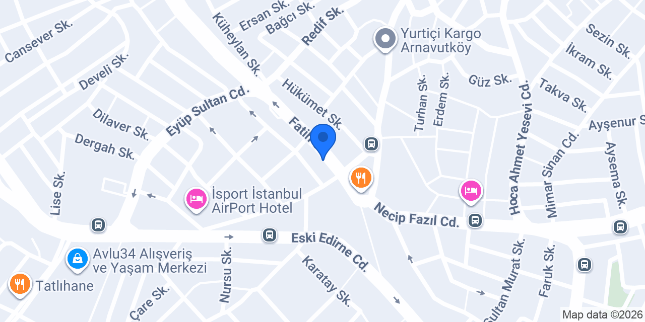 Arnavutköy Kültür Kurs konumu