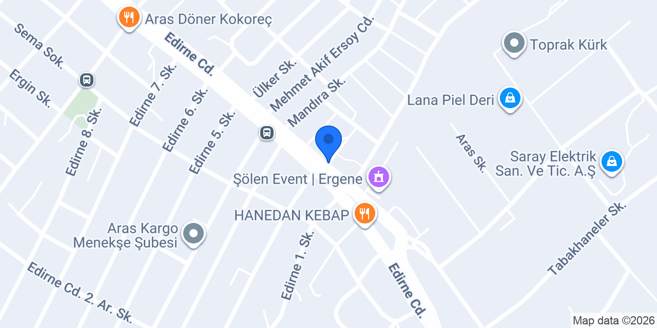 Lastik Market Ergene Al-Ber Oto konumu