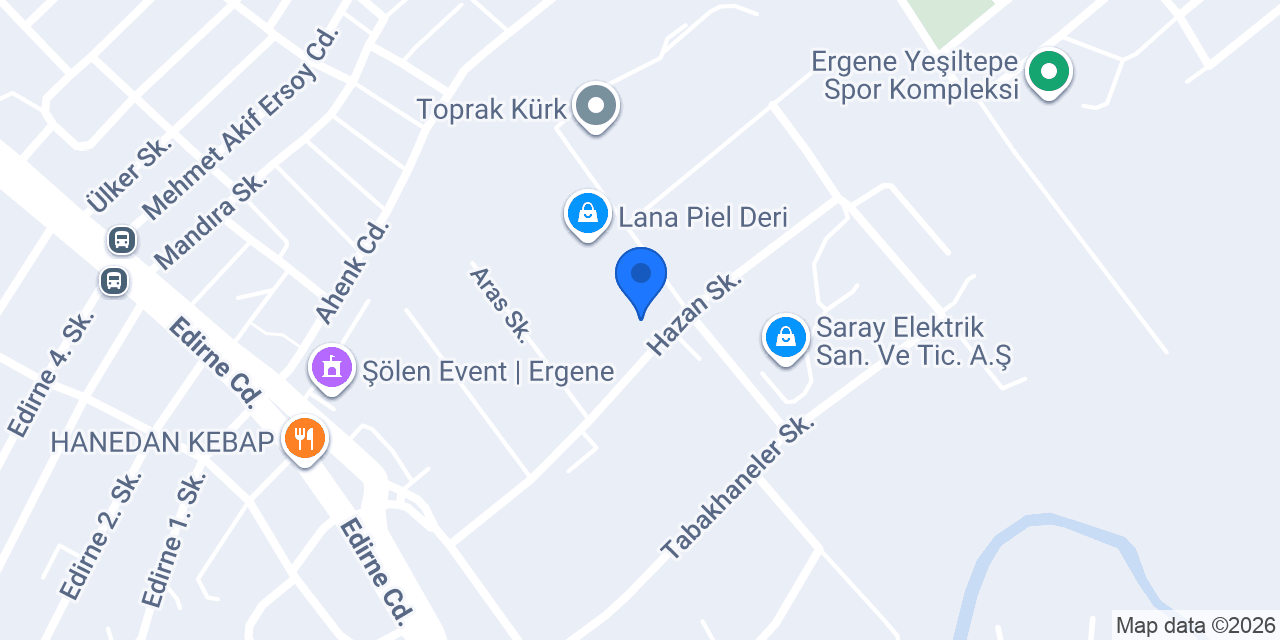 Furnova Kürk Sanayi konumu