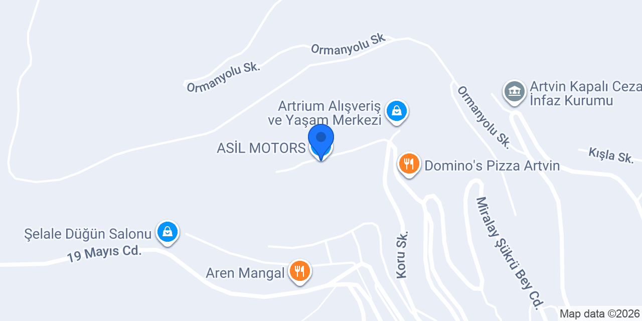 ASİL MOTORS konumu