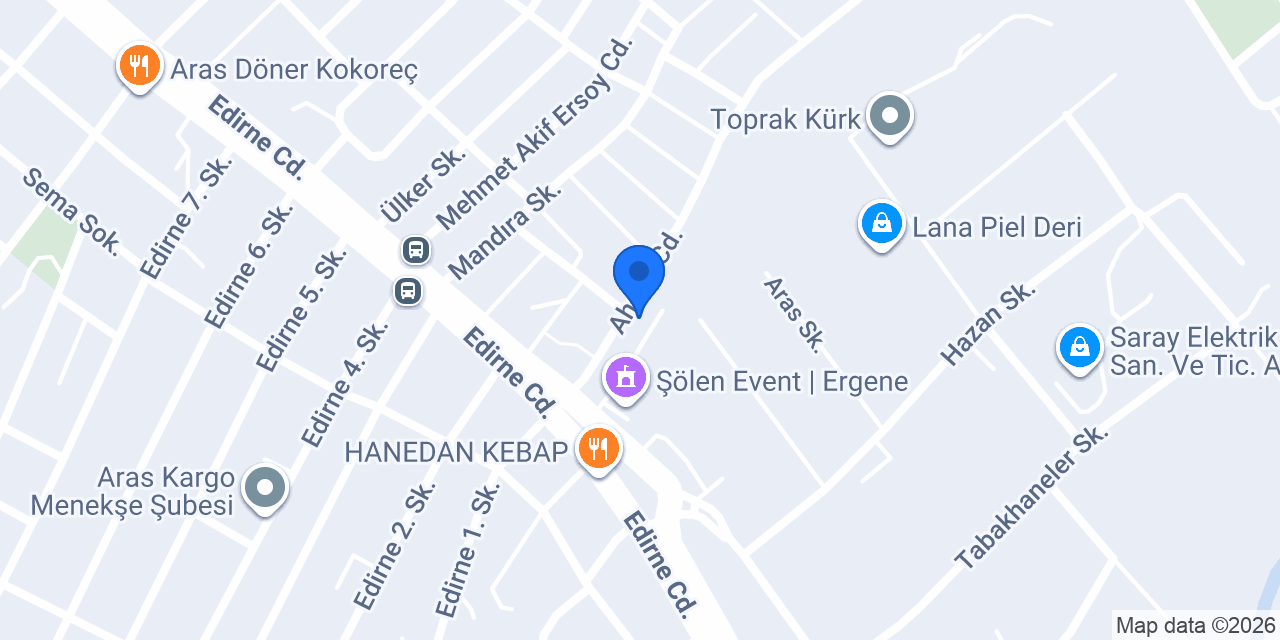ERGENE ÇİÇEKÇİLİK konumu