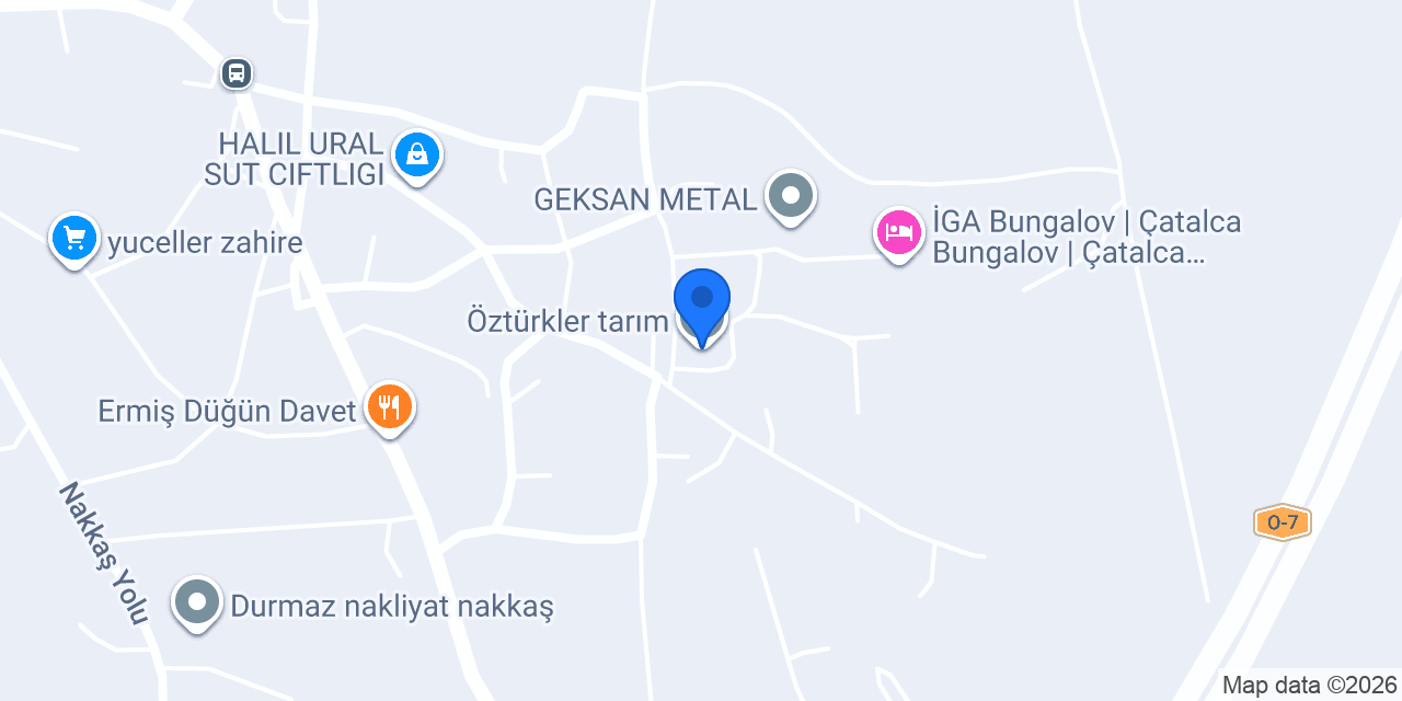Öztürkler tarım konumu