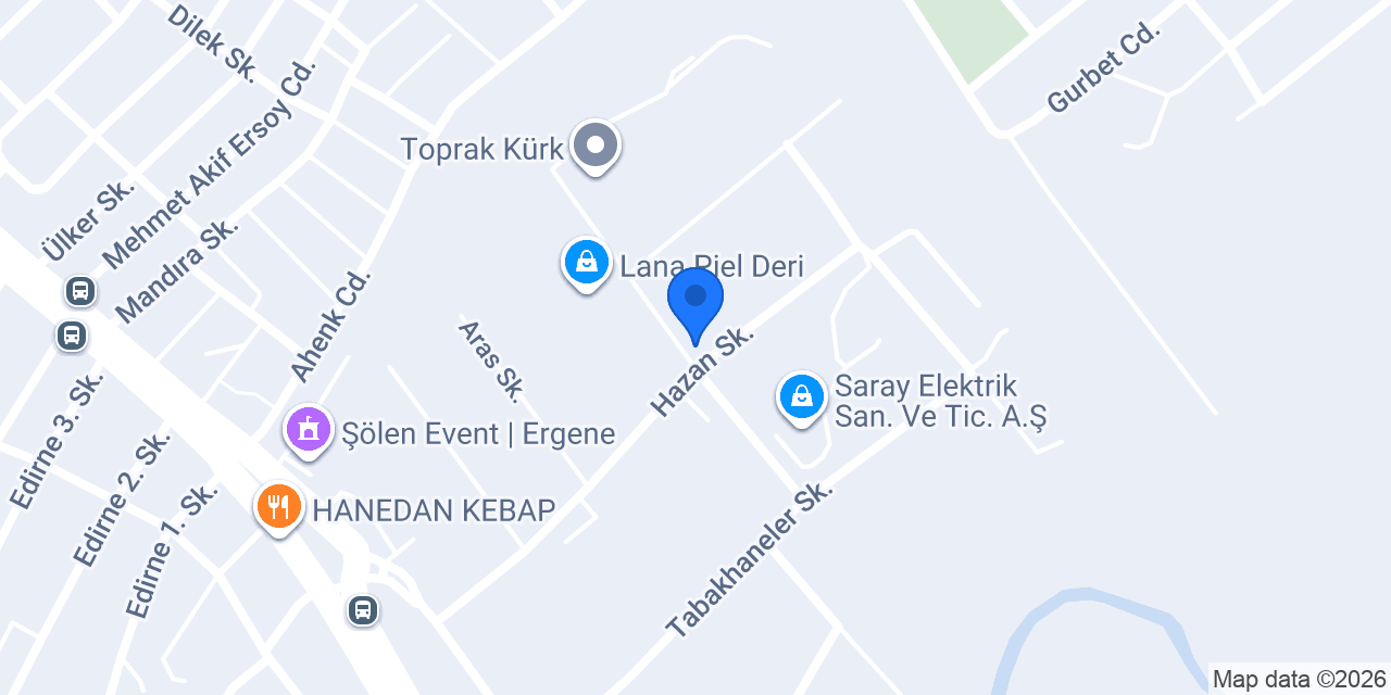 MARMARA DERİ CORLU FABRİKA konumu