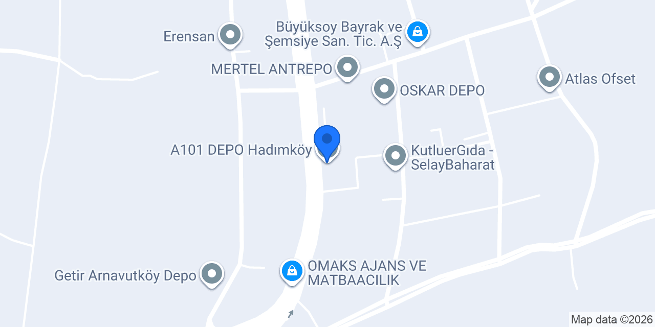 A101 DEPO Hadımköy konumu