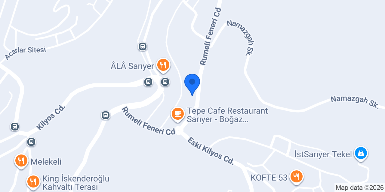 Sarıyer Pınar Tekel konumu