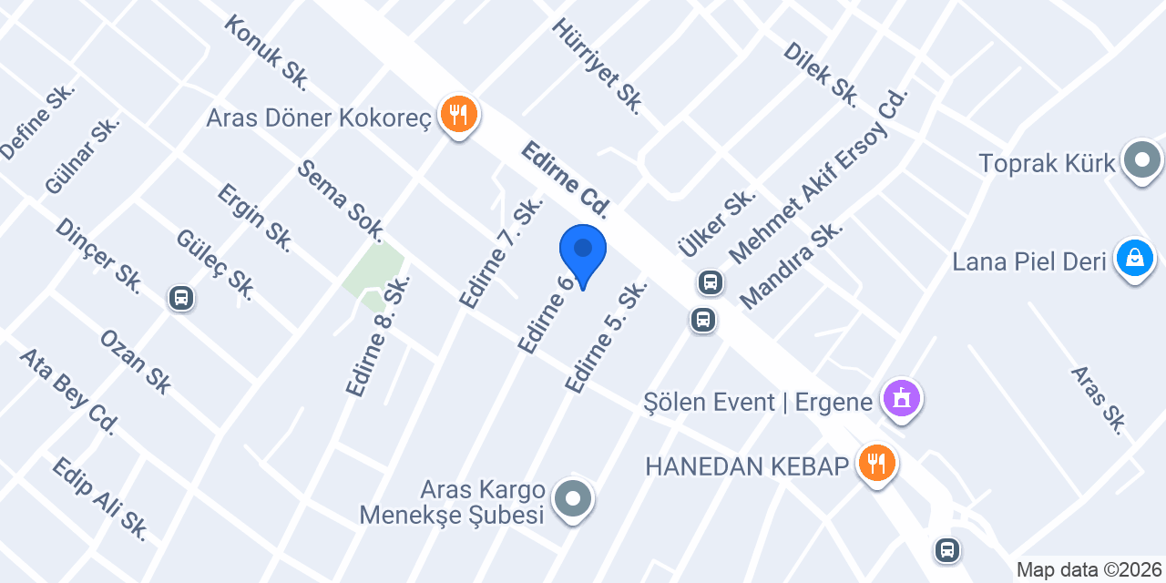 Aydın Elektrik Ergene konumu