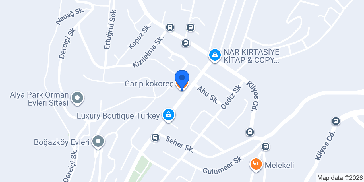Garip kokoreç konumu