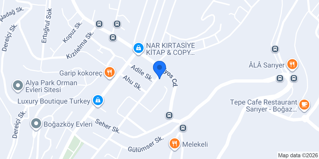 Şinas Mutfak konumu