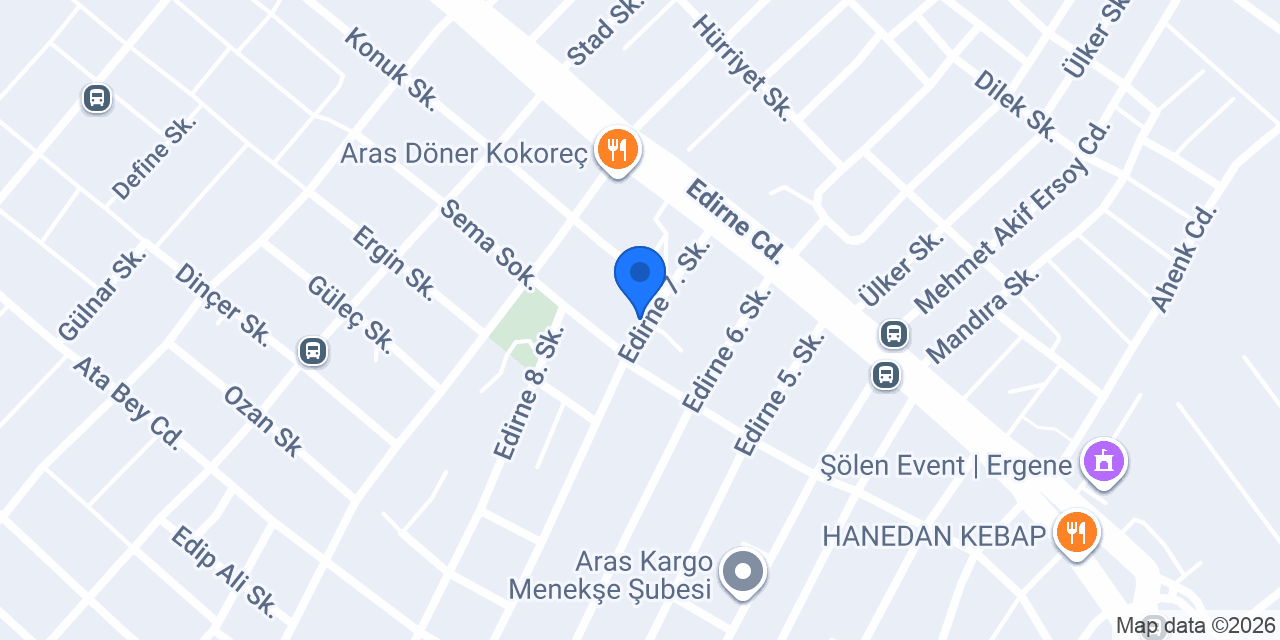 Oses Çiğ Köfte konumu