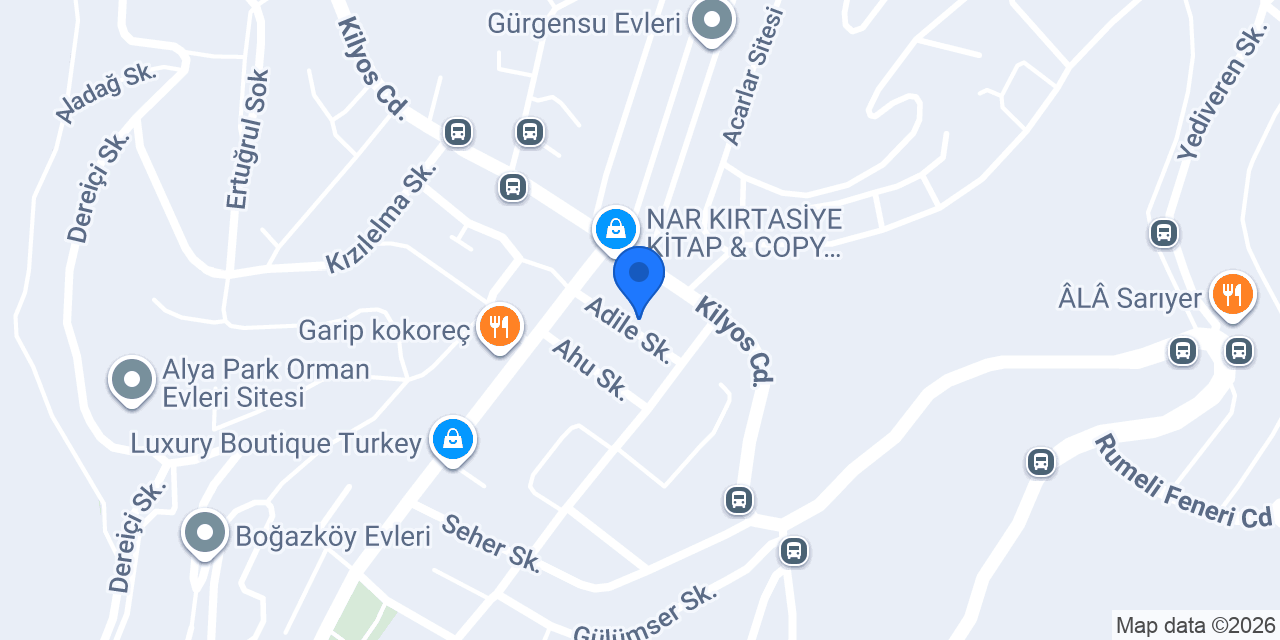 UNOO Terzi ve Moda Evi konumu