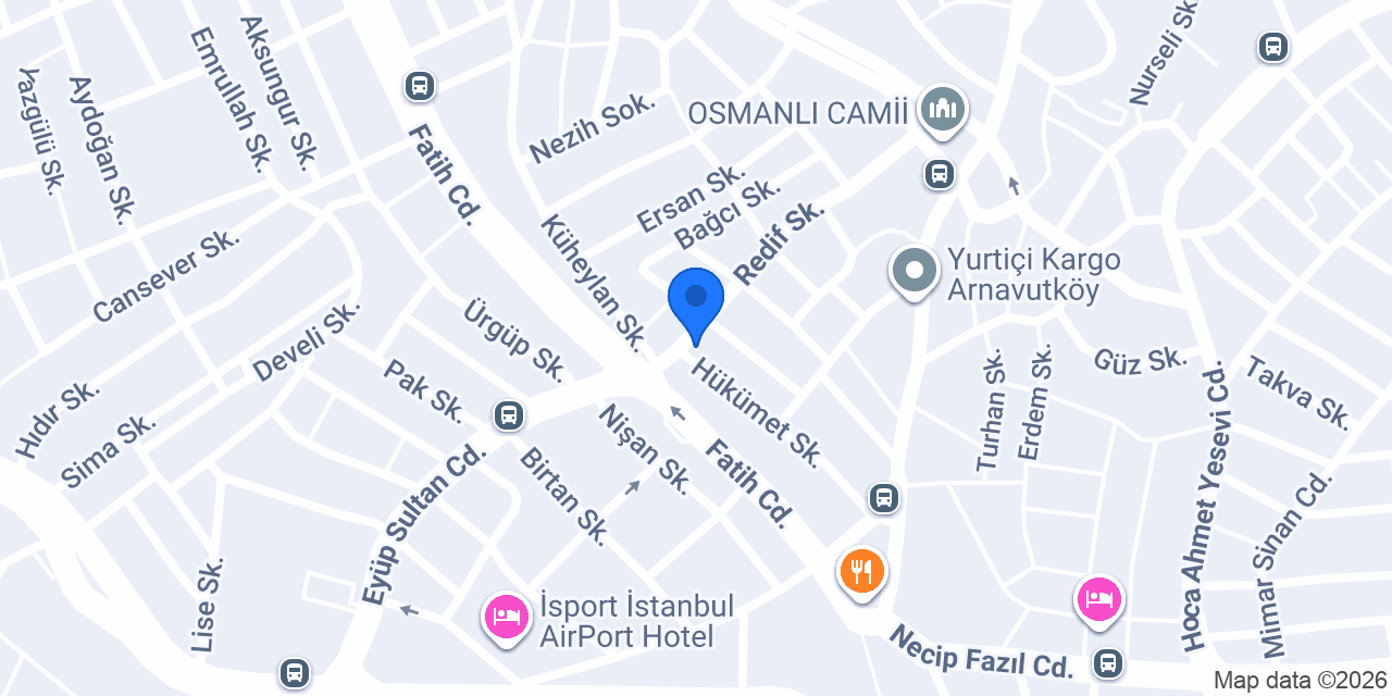 Oflu Özel Servis konumu