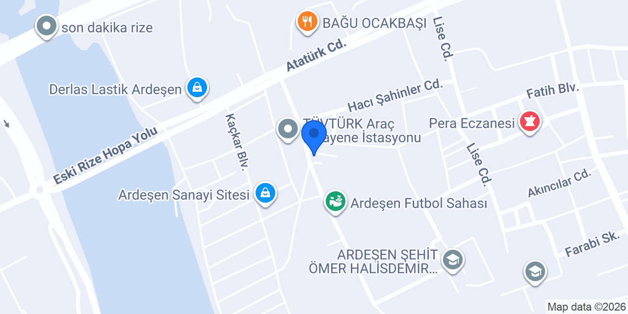 Memoğlu Otogaz & Mekanik konumu