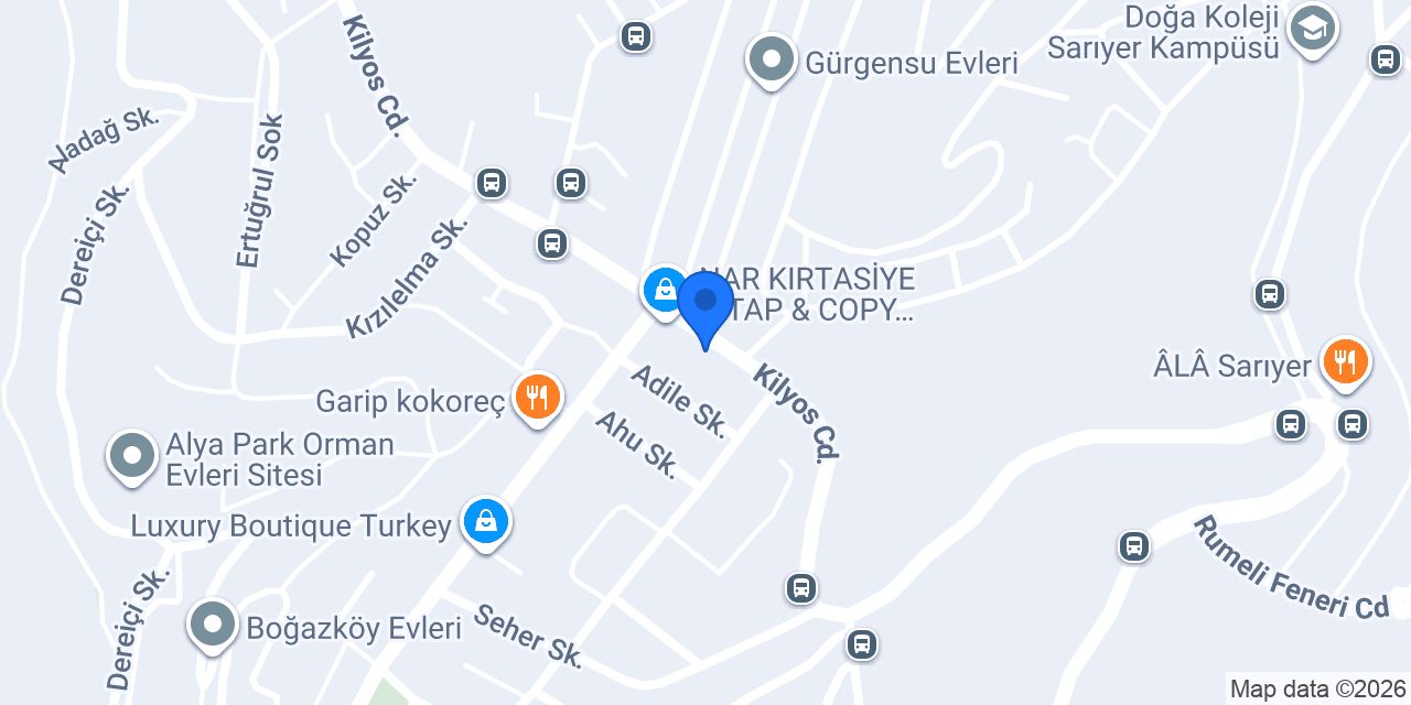 ADA ECZANESİ / SARIYER konumu