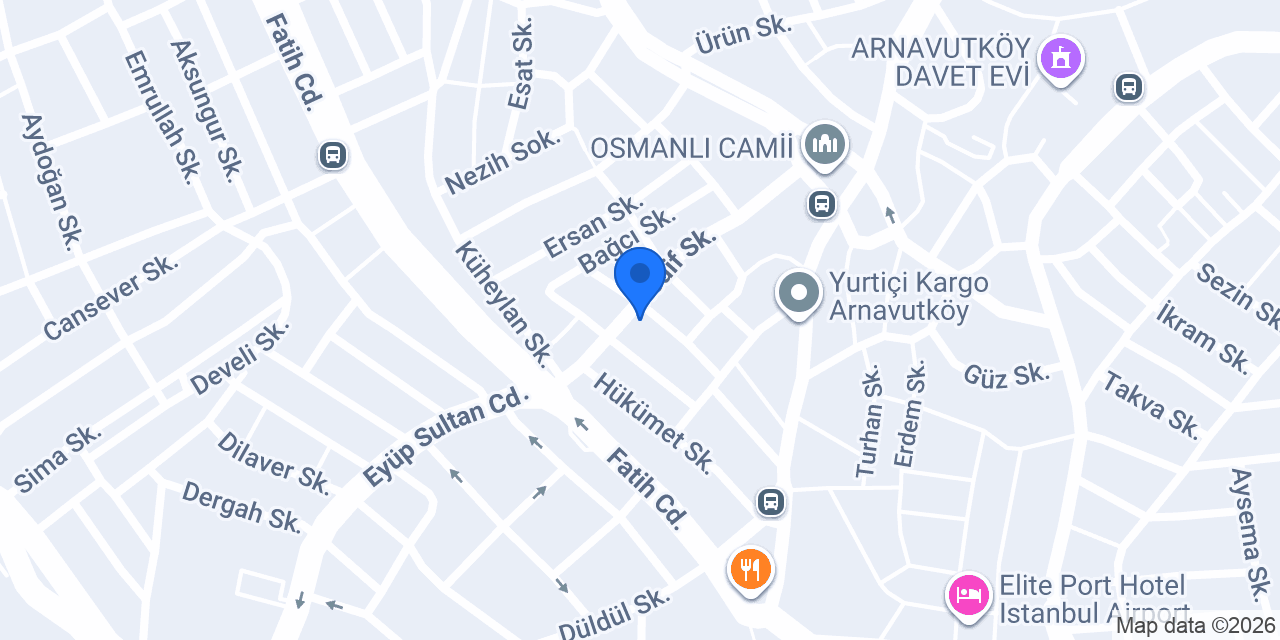 Arnavutköy Pansiyon konumu