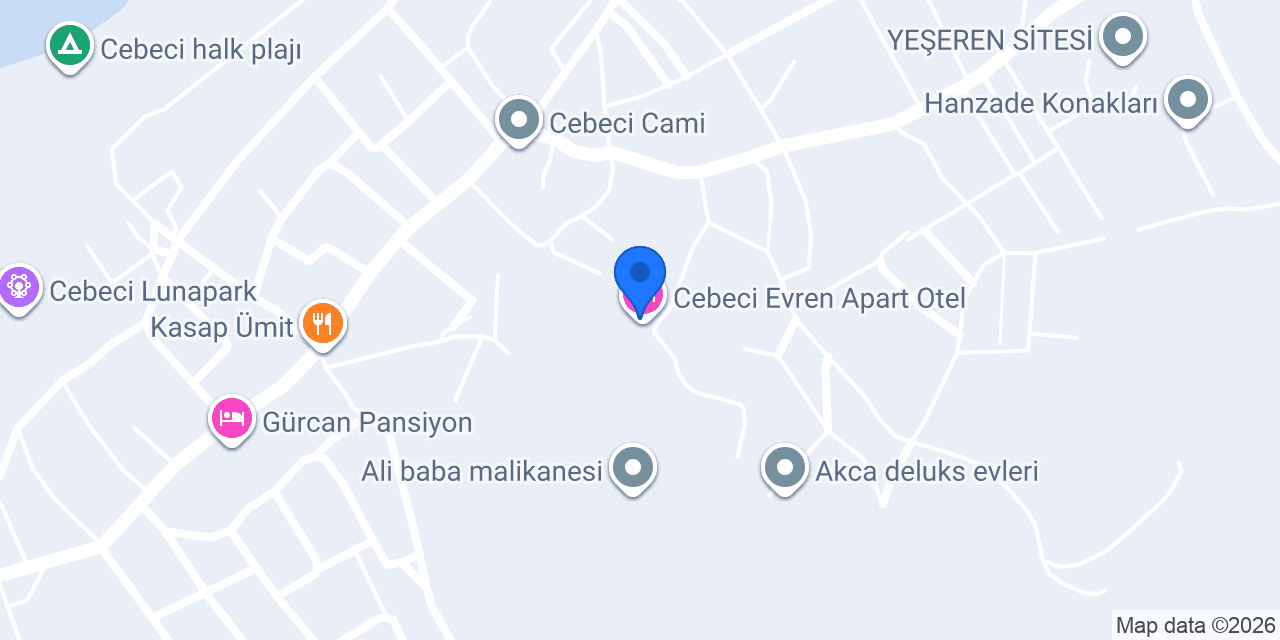 Cebeci Evren Apart Otel konumu